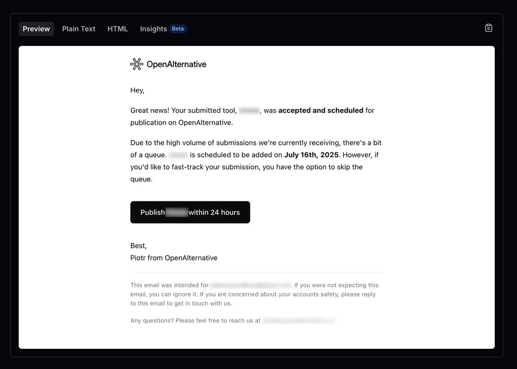 Automated Publication