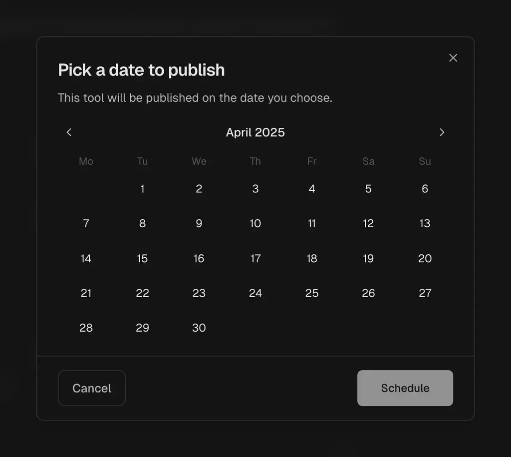 Content Scheduling