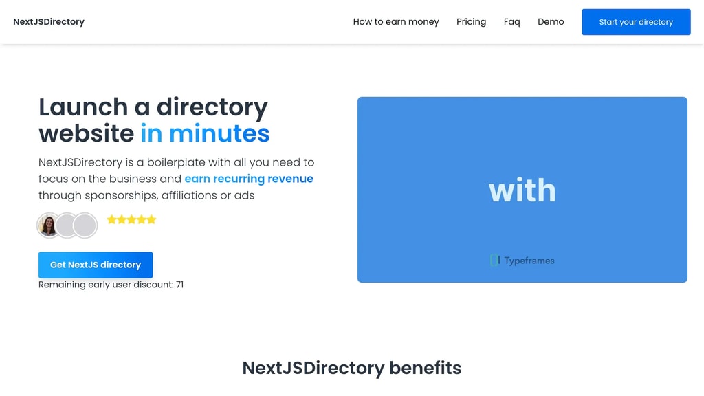 NextJSDirectory screenshot