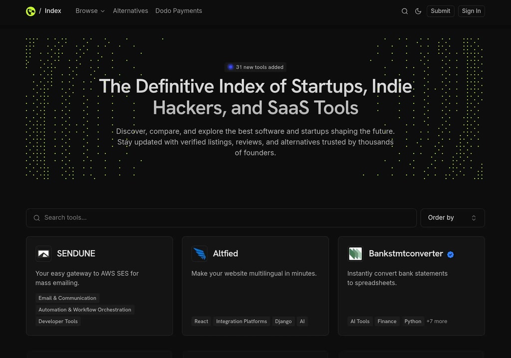 Index by DodoPayments